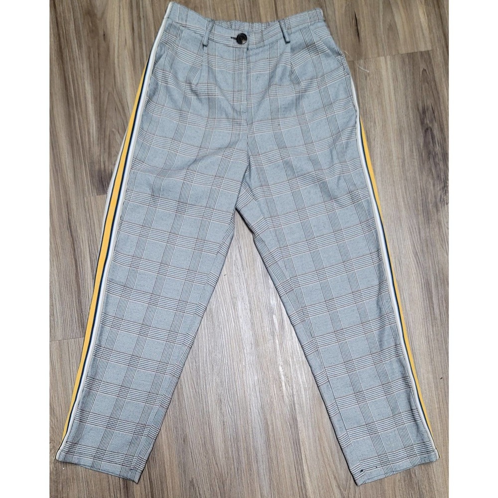 Cotton Candy LA Plaid Pants w/Stripe